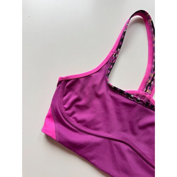 FREE PEOPLE MOVEMENT Run Remix Purple Square Neck Racerback Sports Bra, Size M - Picture 6 of 13
